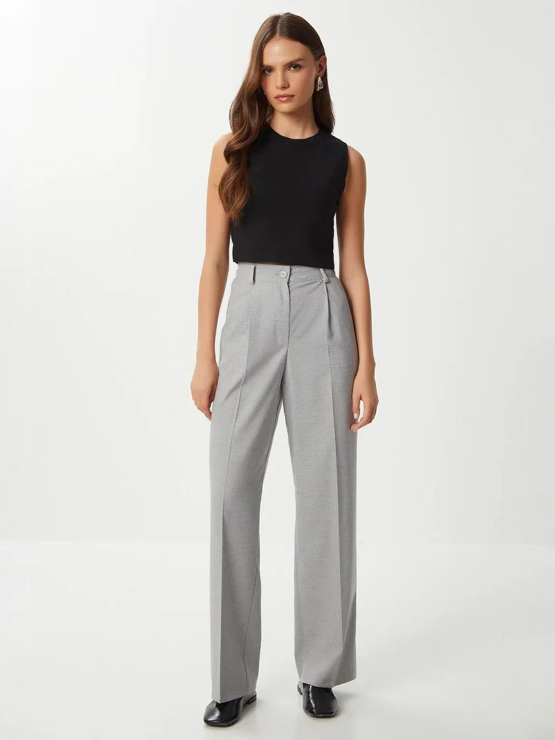 Lovely Istanbul ISTANBUL Pleated Straight Leg Pants