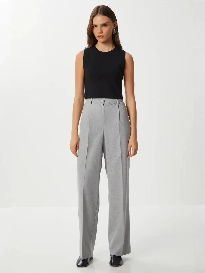 Lovely Istanbul ISTANBUL Pleated Straight Leg Pants