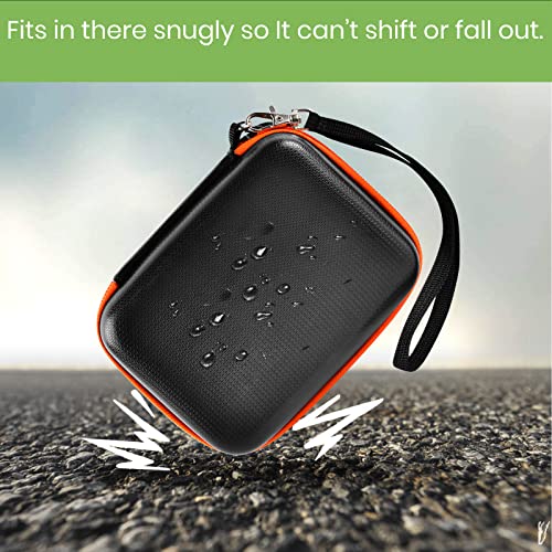 ALKOO Case Compatible with LaCie Rugged Mini 1TB/ 2TB/ 4TB/ 5TB External Hard Drive Portable HDD, Storage Holder for Hard Drives for Mac and PC Computer & USB 3.0 2.0 Cable SD Cards (Orange) - Image 5