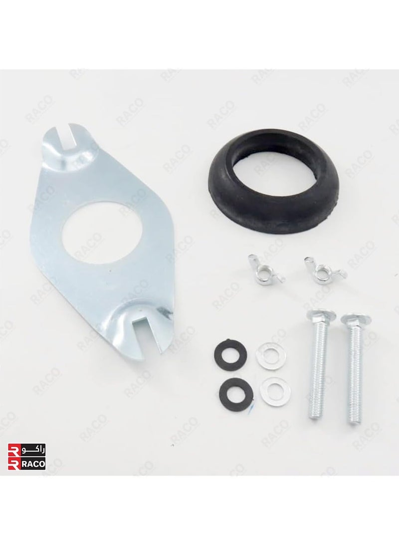 RACO - RACO Sundex Twyford WC Flange and Close Coupling Kit – TW333 | Includes Toilet Pan Cistern Doughnut and Fixings Plate - Image 1