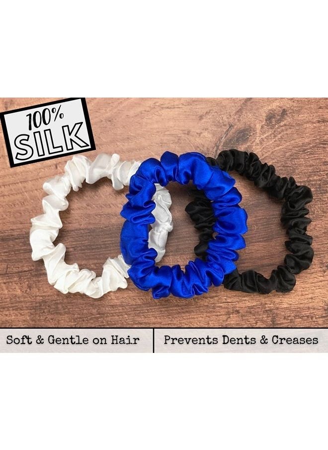 Mulberry Silk Scrunchies for Hair (Small, Blue, White, Black) - pzsku/ZAF02963237626BD95B4DZ/45/_/1687541464/78985b46-d88d-4bc5-b955-851a3aa3845b