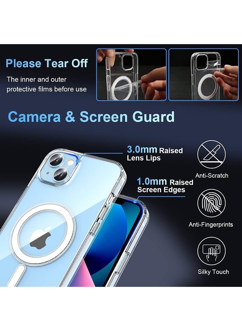 Magnetic Case for iPhone 15 Plus 6.7-inch Compatible with MagSafe Wireless Charging, Shockproof Phone Bumper Cover You can copy