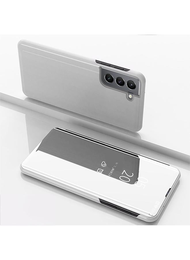 S-TOP Case For Samsung Galaxy S22 Plus 5G Plated Mirror Horizontal Flip Leather Case with Holder - Image 1