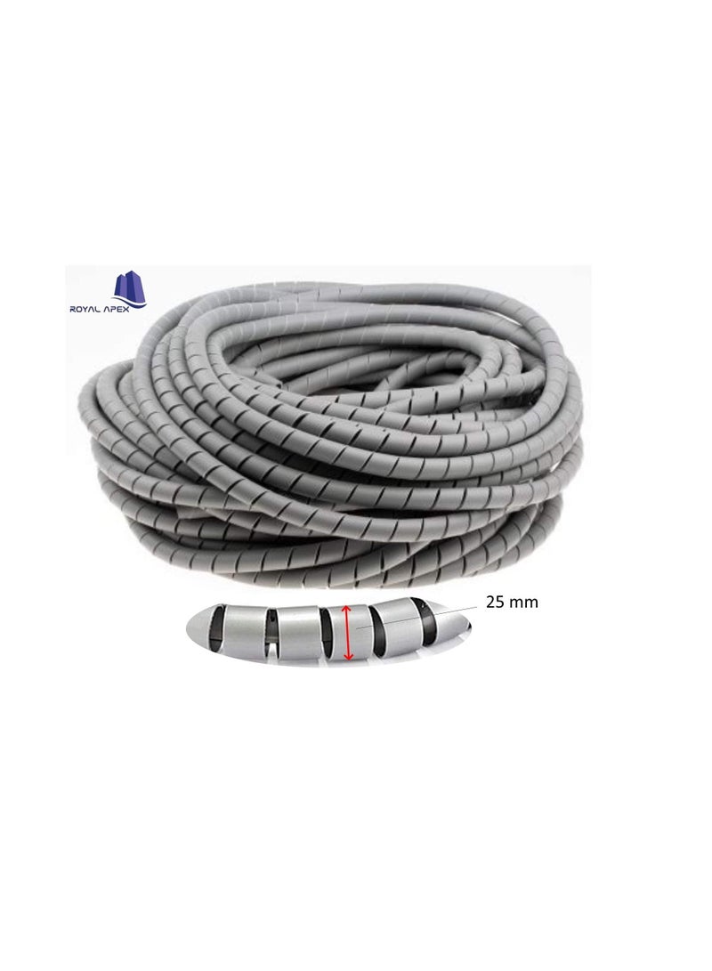 High Quality HD Spiral Wire Wrap Tube PC Cable Management For Computer Car Wire Cover Sleeve (25 mm)  - Image 2