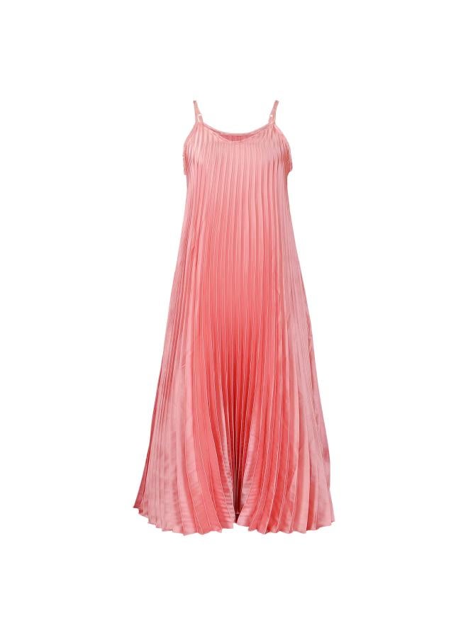 Women's Clothing Summer New Strap Pleated Sexy Fashion A- Line Dress Long Skirt N Dress
