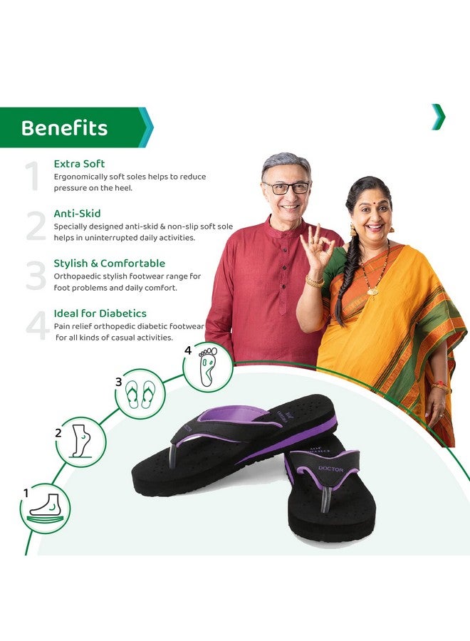 ORTHO JOY Doctor Orthopedic Soft Slippers For Ladies Daily Use/mcr chappals for women/ortho slippers women - Image 4