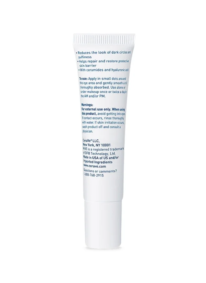 CeraVe Cerave Eye Repair Cream for Dark Circles and Puffiness with Hyaluronic Acid 14Ml