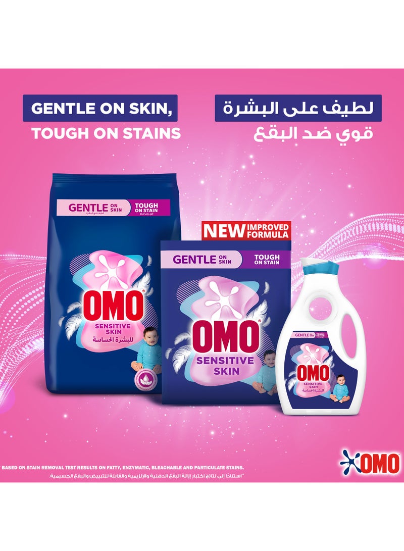 Omo Liquid Laundry Detergent For Sensitive Skin 2 x 1.69L - Image 3