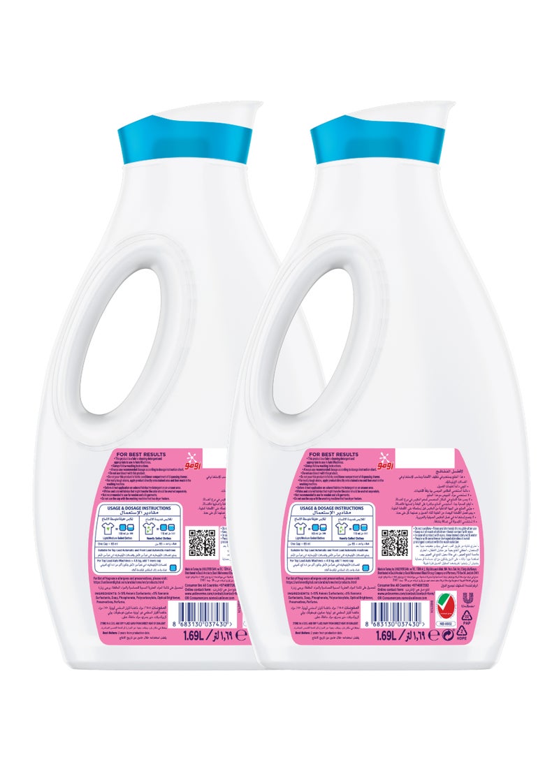 Omo Liquid Laundry Detergent For Sensitive Skin 2 x 1.69L - Image 2