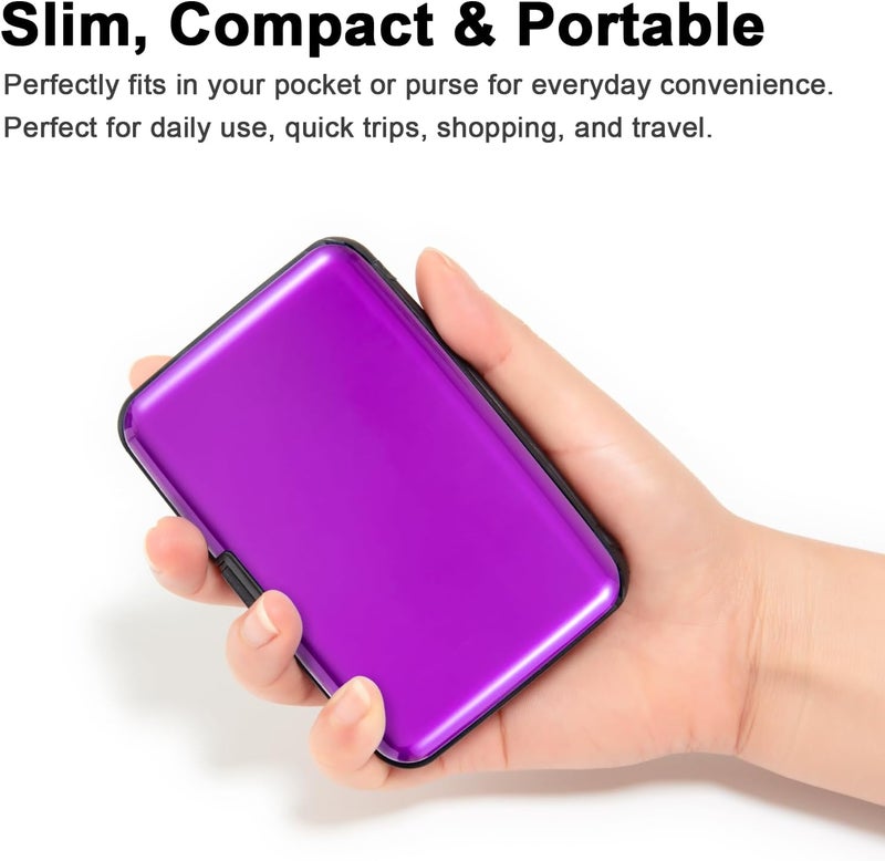 Kaabao Credit Card Holder Small RFID Blocking Wallet Business Metal Slim Mini Aluminum Hard Case for Women Men - Image 4