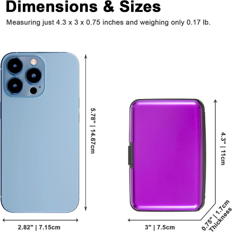 Kaabao Credit Card Holder Small RFID Blocking Wallet Business Metal Slim Mini Aluminum Hard Case for Women Men - Image 5