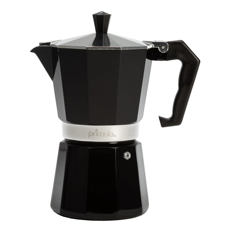 Primula Classic Stovetop Espresso and Coffee Maker Moka Pot for Italian and Cuban Caf Brewing Greca Coffee Maker Cafeteras 6 Espresso Cups Black