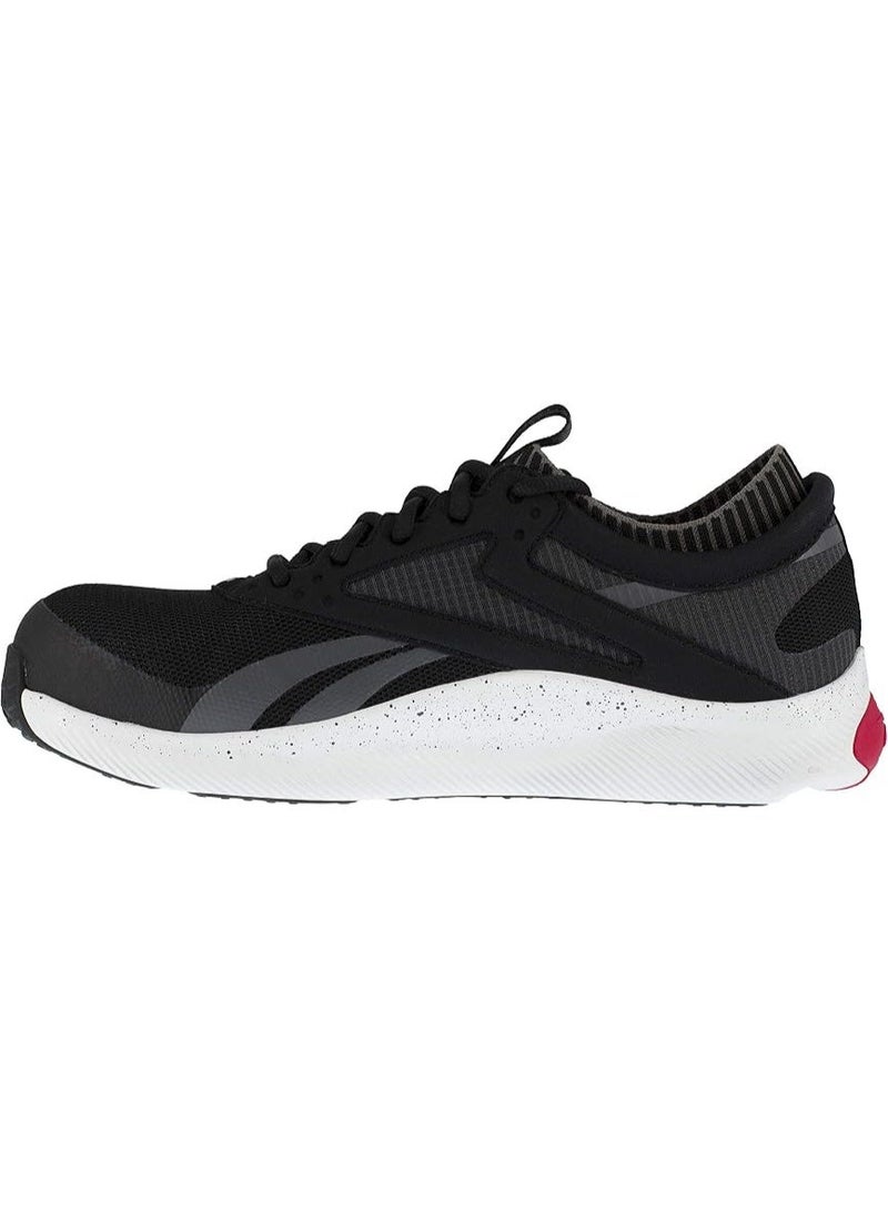 Reebok Work حذاء سلامة وتدريب للعمل للرجال بمقدمة مركبة وجيد التهوية أسود وأحمر RB4080 - Image 4