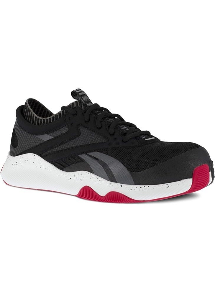 Reebok Work حذاء سلامة وتدريب للعمل للرجال بمقدمة مركبة وجيد التهوية أسود وأحمر RB4080 - Image 1