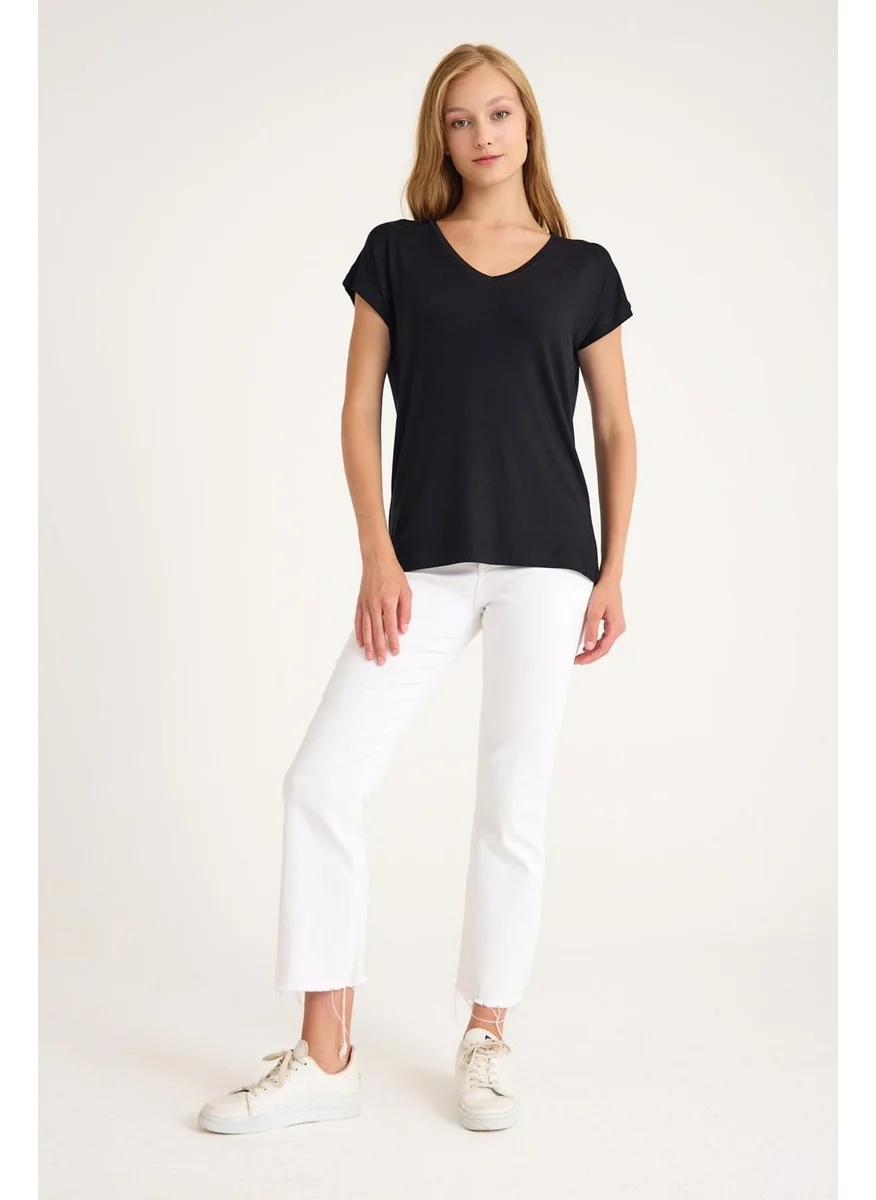 كوتن كونسيبت 2 Pieces Short Sleeve Cotton V Neck T-Shirt