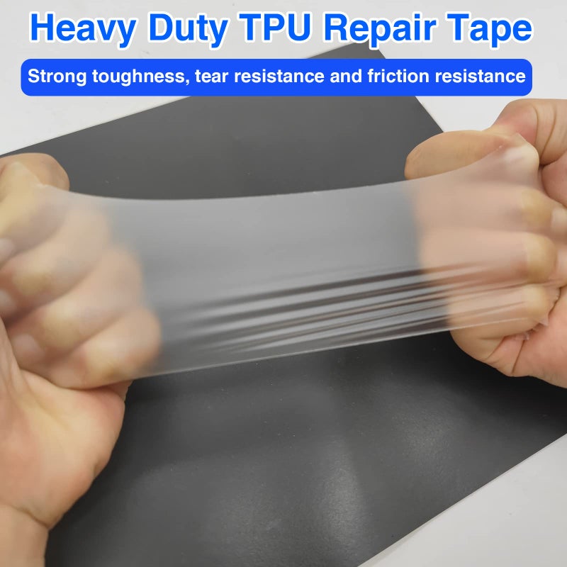 Tikfoam 7ft Inflatable Repair Patch Kit for Bounce House, Pool, Tent, Canvas, Canopy, Pool Floats, Air Bed Mattress, 3.15 in x 7 ft Roll, Waterproof - Image 2