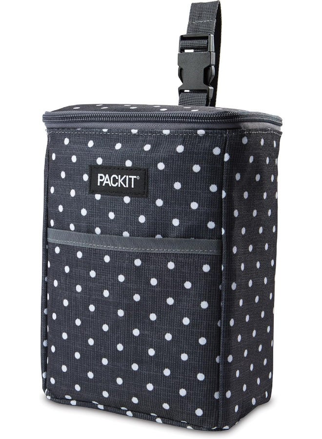 PackIt Freezable Double Bottle Bag, Polka Dots - Image 1