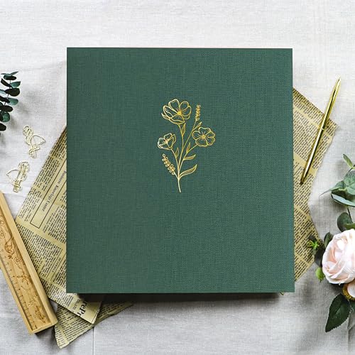 Holoary Photo Album 4x6 600 Photos 5 Pictures Per Page, 4”x6” Picture Album, Linen Fabric Cover Big Picture Book for Photos, 4x6 Photo Albums for Family Weddings Travel Memories(Dark Green) - Image 5