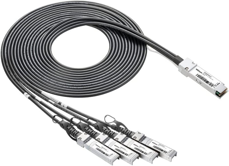 10Gtek 40G QSFP+ to 4xSFP+ Breakout DAC for Cisco QSFP-4SFP10G-CU1.5M - 40GBASE-CR4 Passive Direct Attach Copper Twinax QSFP to SFP Cable for Cisco Devices, 1.5-Meter - Image 1