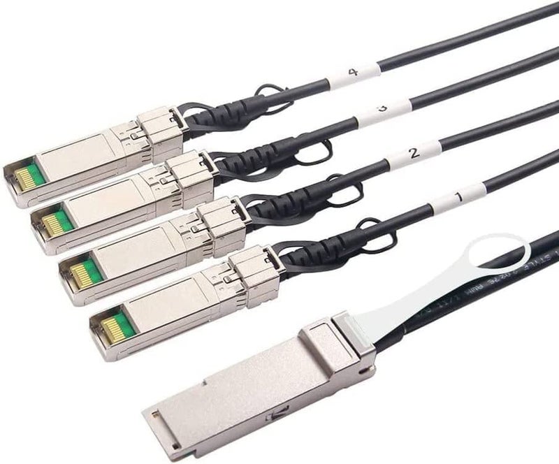 10Gtek 40G QSFP+ to 4xSFP+ Breakout DAC for Cisco QSFP-4SFP10G-CU1.5M - 40GBASE-CR4 Passive Direct Attach Copper Twinax QSFP to SFP Cable for Cisco Devices, 1.5-Meter - Image 3