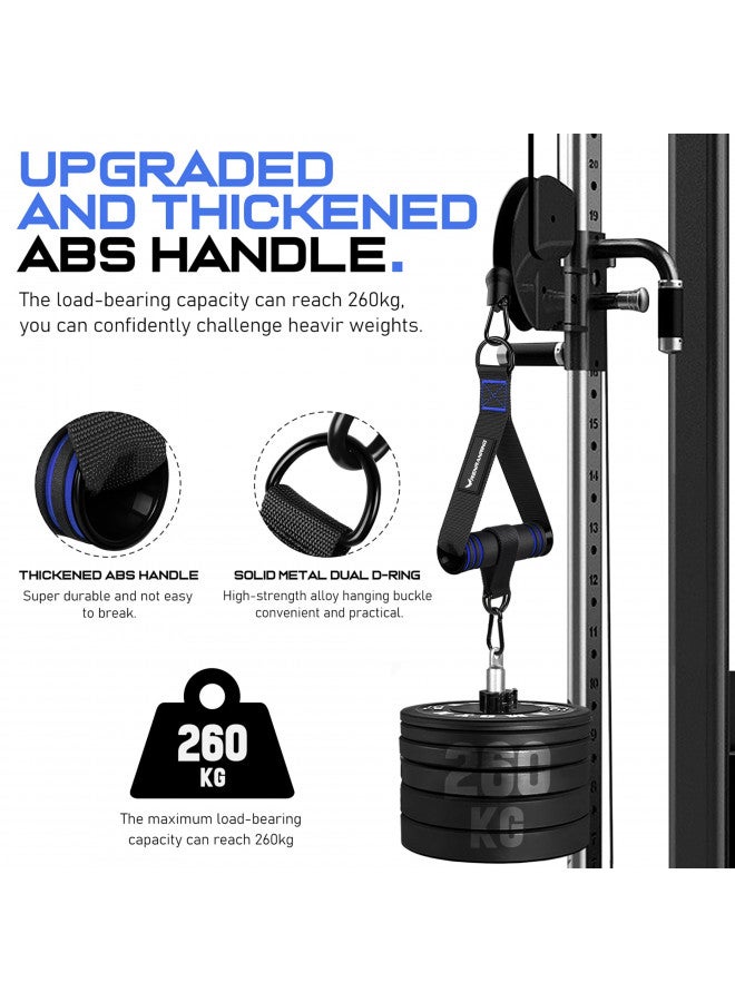 RENRANRING RENRANRING Gym Exercise Handles, Replacement Handle Attachments for Cable Machine Pulleys, Resistance Band and Strength Trainer, Pull Down Workout Accessories, Home Gym Add On Equipment  - Image 2