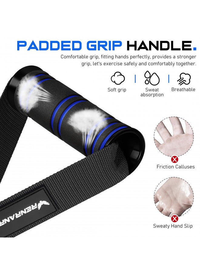 RENRANRING RENRANRING Gym Exercise Handles, Replacement Handle Attachments for Cable Machine Pulleys, Resistance Band and Strength Trainer, Pull Down Workout Accessories, Home Gym Add On Equipment  - Image 3