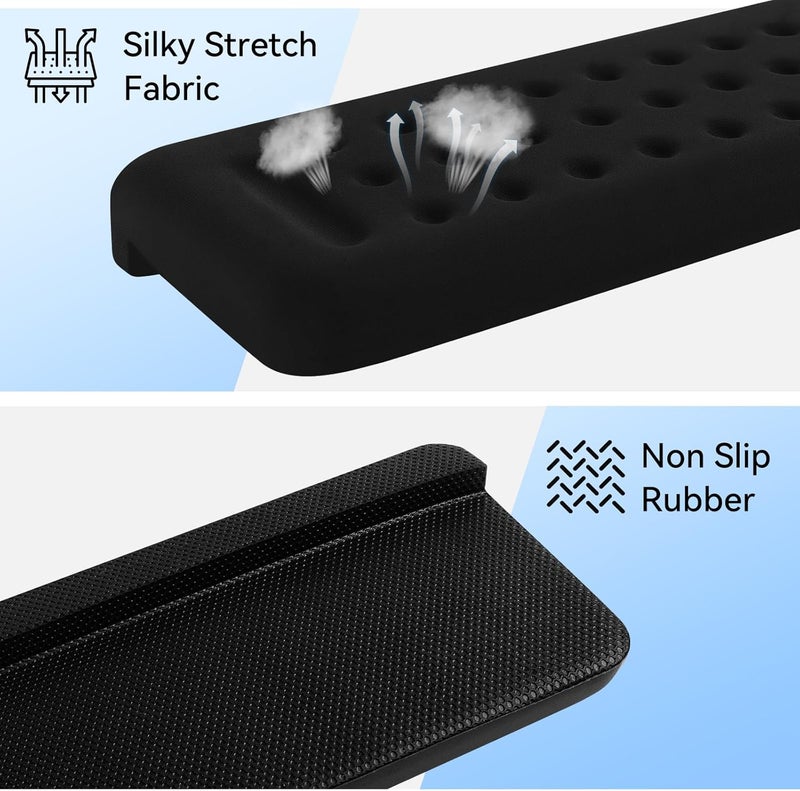 Sushret L-Shaped Desk Elbow Pad for Desk, 2-Pack Memory Foam Elbow Rest & Cushion for Table Edge Support, Non-Slip Ergonomic Armrest for Palm, Wrist & Forearm, Office Home, Separate Design,Black - Image 5