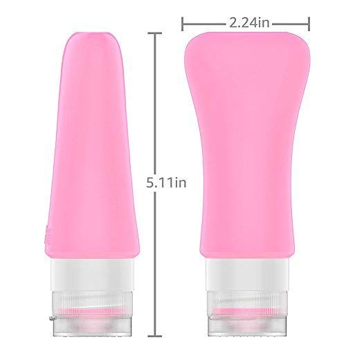 Teapile 4 Pack Travel Bottles, 3oz Leak Proof Travel Accessories Containers Toiletries,Travel Shampoo And Conditioner Bottles,Perfect for Business or Personal Travel, Fun Outdoors 9 Pieces - Image 4