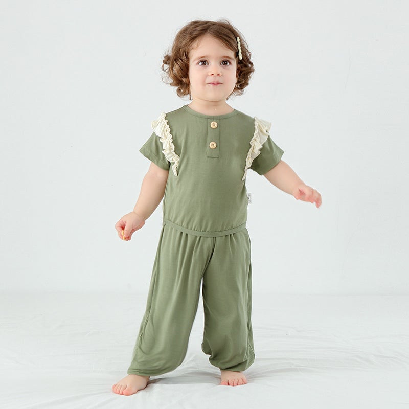 Newborn Baby Clothes Summer Thin Short-sleeved Air-conditioning Clothes Newborn Boys and Girls Baby Split suit High-elastic Summer Clothes - Image 2