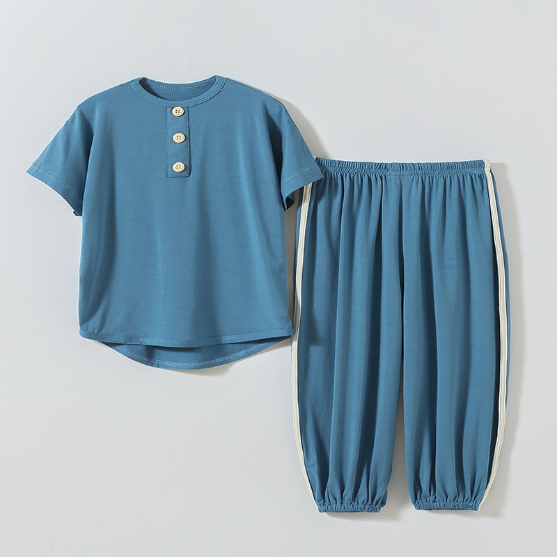Newborn Baby Clothes Summer Thin Short-sleeved Air-conditioning Clothes Newborn Boys and Girls Baby Split suit High-elastic Summer Clothes - Image 1