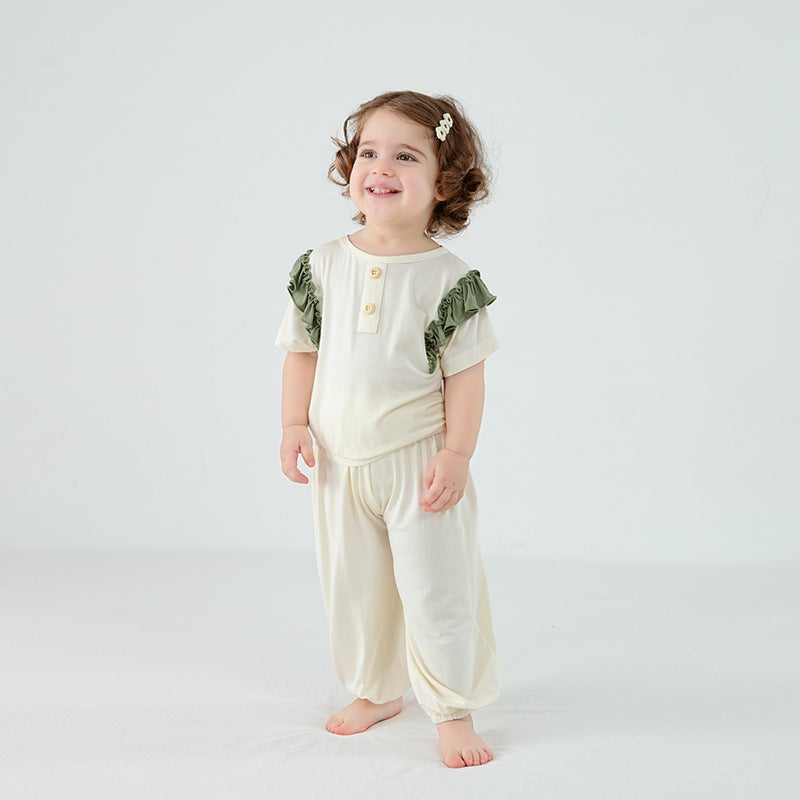 Newborn Baby Clothes Summer Thin Short-sleeved Air-conditioning Clothes Newborn Boys and Girls Baby Split suit High-elastic Summer Clothes - Image 3