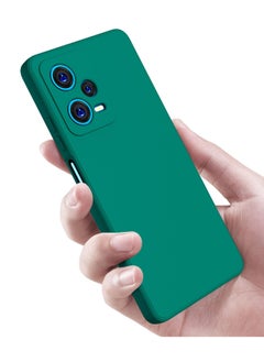 بورتوني غطاء Redmi Note 12 Pro 5G غطاء خلفي ناعم من مادة TPU مرن وناعم من السيليكون غير لامع مع حماية الكاميرا لهاتف Xiaomi Redmi Note 12 Pro 5G  - Image 3