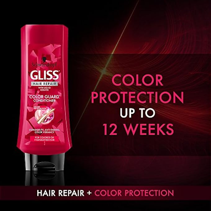 Gliss HAIR REPAIR CONDITIONER, COLOR GUARD FOR COLORED OR HIGHLIGHTED HAIR, 13.6 OUNCES (PACK OF 3) - Image 3