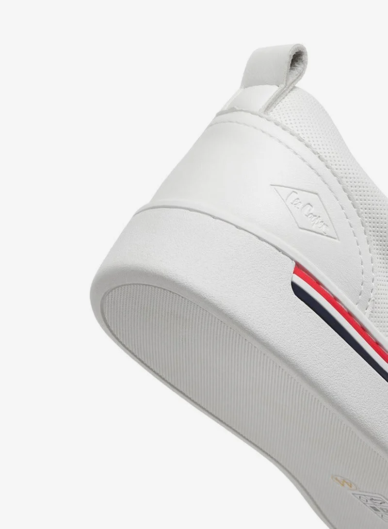 Lee Cooper Men's Solid Slip-On Loafers with Pull Tabs