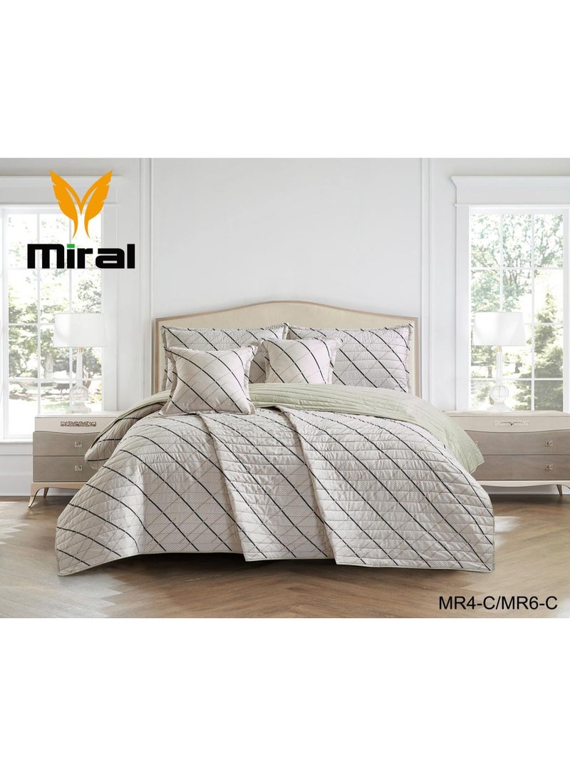 Miral Double Size Comforter Set – 6 Pieces – Reversible – 240×220 cm