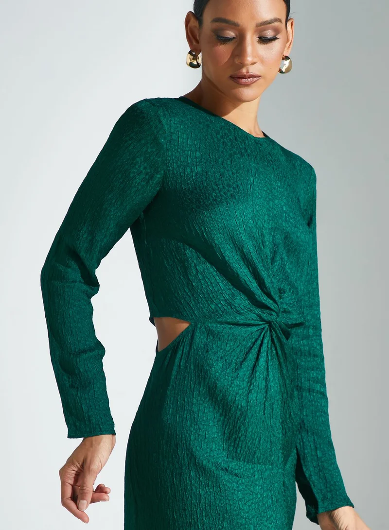 Closet London Cut Out Detail Front Knitted Dress