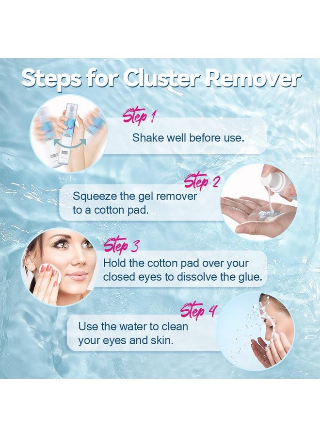 FADLASH Lash Glue Remover for Lash Extensions 60ML Eyelash Extension Remover Gentle Soothing Cluster Lash Extension Remover Fast Removal DIY at Home(60ml) - Image 4