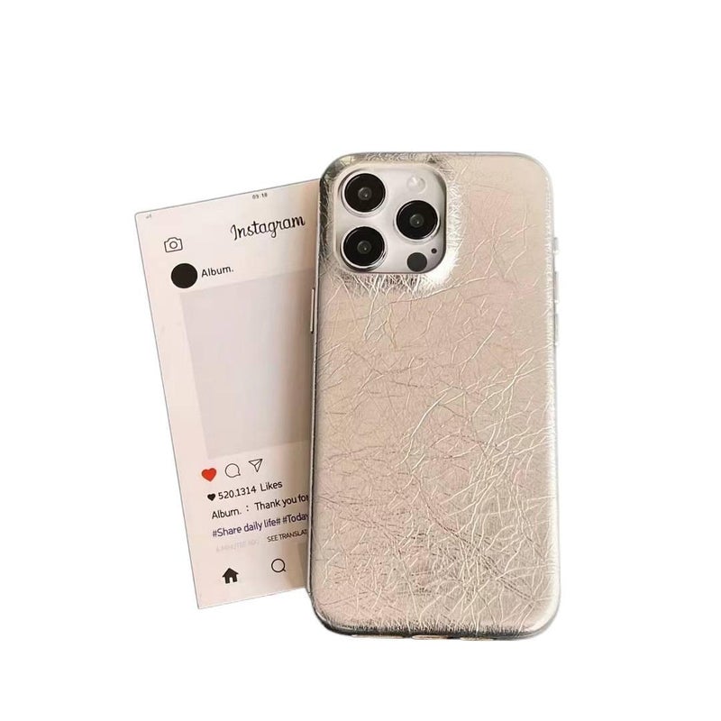 BB PC Protective Case for iPhone 17 / 17 Air / 17 Pro / 17 Pro Max with Card Holder and Full Coverage plus Scratch Resistant in Silver - Image 1