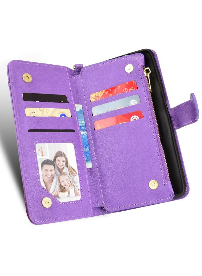 اس-توب جراب لهاتف OPPO Realme GT 5G / Realme GT Neo 5G جراب هاتف جلدي بسحاب من نسيج الليتشي - Image 4