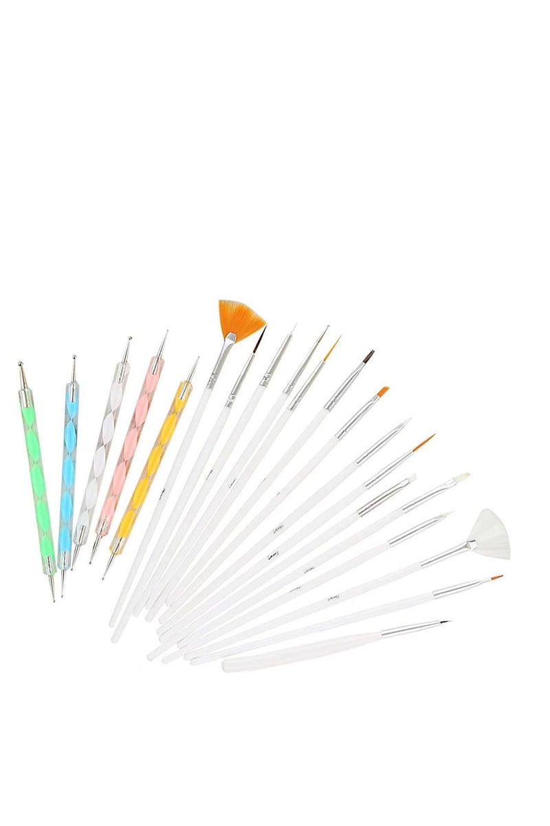 20PCS Nail Art Design Pointing Painting Polishing Brush Tool - Image 1