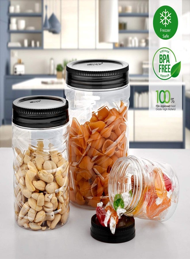 Sky Lexus Celebration 18 Pcs Storage Container Gift Set for Kitchen (300ml x 6 Pcs, 750ml x 6 Pcs, 1400ml x 6 Pcs) (Grey) - Image 4