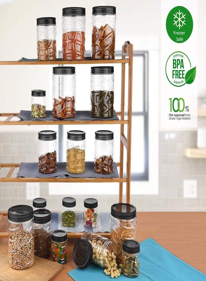 Sky Lexus Celebration 18 Pcs Storage Container Gift Set for Kitchen (300ml x 6 Pcs, 750ml x 6 Pcs, 1400ml x 6 Pcs) (Grey) - Image 5