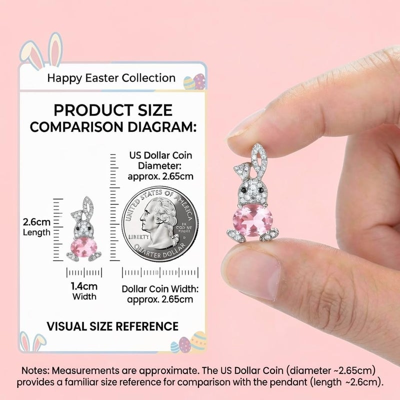 Novearring Easter Earrings Jewelry Women Easter Basket Stuffers Egg Fillers Sparkly Pink Bunny Earrings Outfit Stuff Spring Gifts for Adults - Image 5