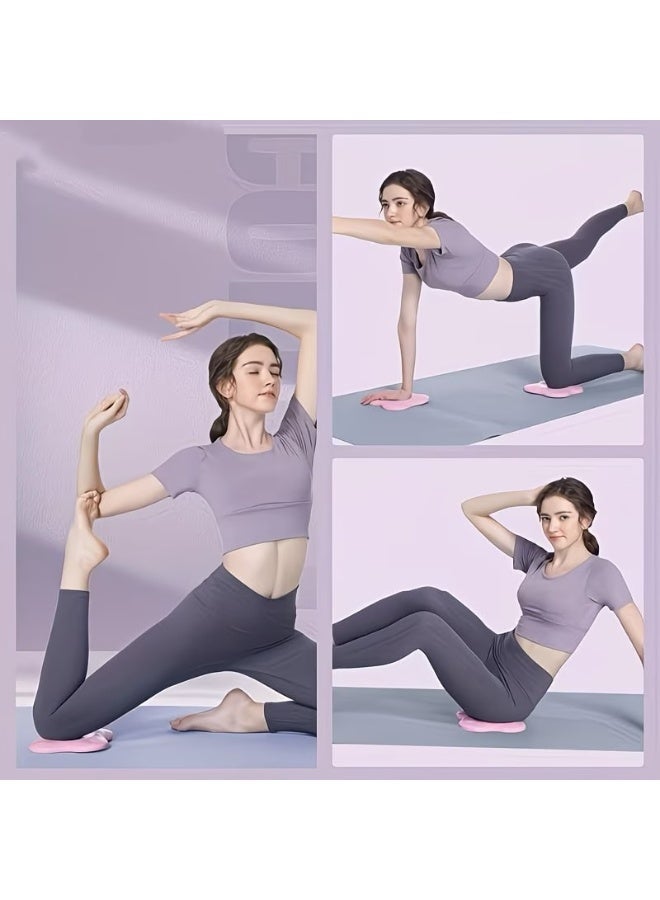 إم مياويان وسادة سيليكون مفردة للركبة بسُمك 2 سم (مقاس 17 سم) لممارسة اليوغا، تتميز بسطح مزدوج مانع للانزلاق؛ وسادة محمولة لحماية المفاصل ودعم المعصم والمرفق والركبة أثناء تمارين اليوغا والبيلاتس. - Image 5