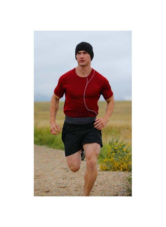 NIBEMINENT - Jogging Belt Waist Bag Pouch Black - Image 1