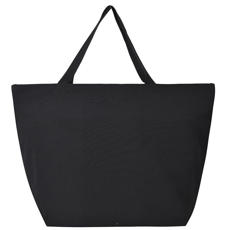 Augbunny 16oz Canvas Heavy Duty XXXL LARGE Grocery Bag Beach Tote Shopping Bag Moving Bag Laundry Bag Multi Purpose Daily Use Tote. - Image 4