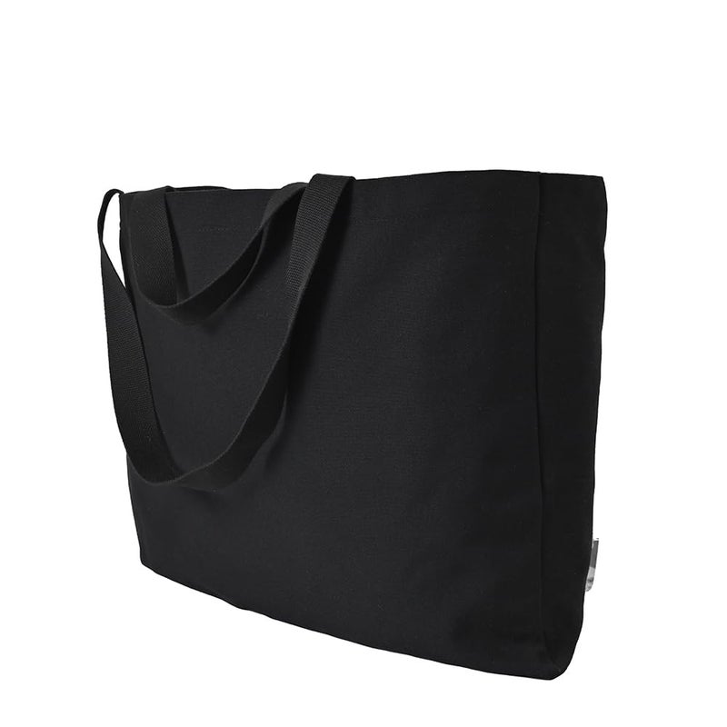 Augbunny 16oz Canvas Heavy Duty XXXL LARGE Grocery Bag Beach Tote Shopping Bag Moving Bag Laundry Bag Multi Purpose Daily Use Tote. - Image 1