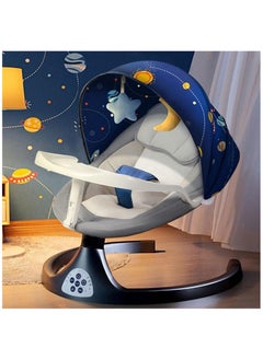 Piccasio Baby Cradle, Babies Electric Swing for Infants, 5 Speeds, 4 Timer Settings, 12 Lullabies, Baby Rocker with Bluetooth & USB Support, Washable, Remote Control, Comfortable Cushion(1-12 months)  - Image 1