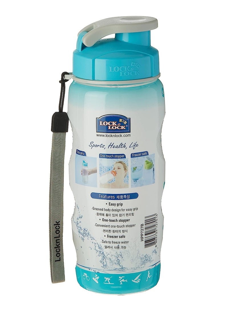 LOCK & LOCK LocknLock 500ml Color Sports Handy Bottle - Blue, Collapsible, Lightweight, with Wrist Strap and Quick-Access Top  - Image 2