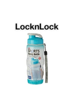 LOCK & LOCK LocknLock 500ml Color Sports Handy Bottle - Blue, Collapsible, Lightweight, with Wrist Strap and Quick-Access Top  - Image 2